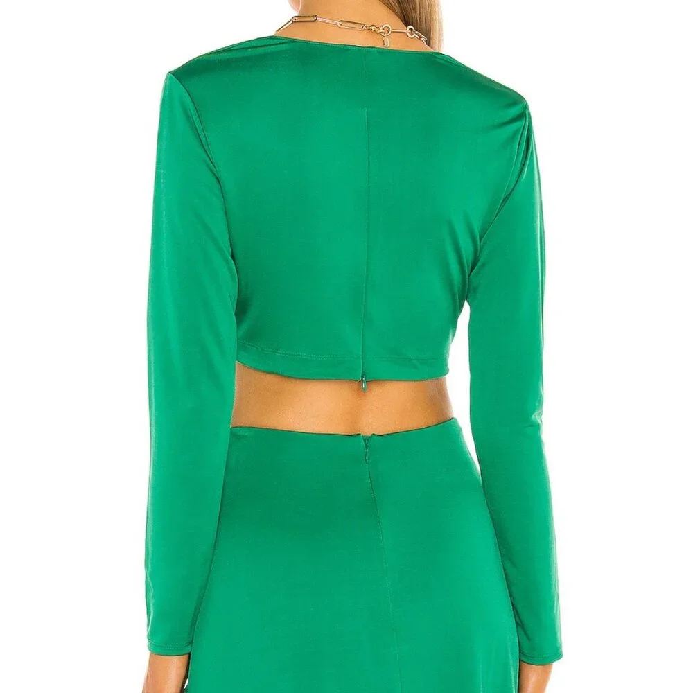 Alexis Sari Top in Emerald - Picture 2 of 9